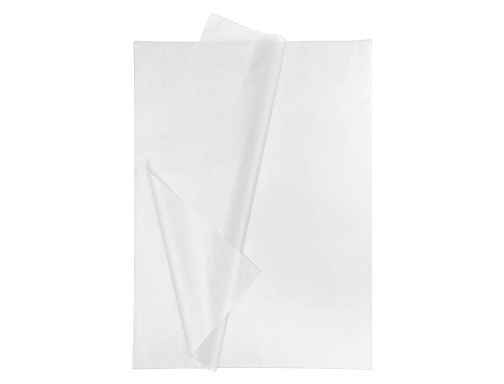 Papel seda Liderpapel blanco 52x76 cm 18 gr paquete de 25 hojas 37665, imagen 4 mini