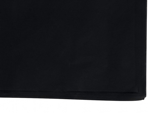 Papel seda Liderpapel negro 52x76 cm 18 gr paquete de 25 hojas 22234, imagen 4 mini