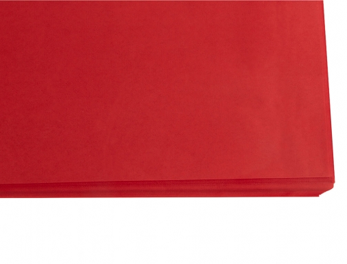 Papel seda Liderpapel rojo 52x76 cm 18 gr paquete de 25 hojas 22236, imagen 4 mini