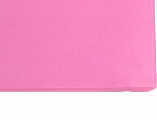 Papel seda Liderpapel rosa 52x76 cm 18 gr paquete de 25 hojas 22230, imagen 4 mini