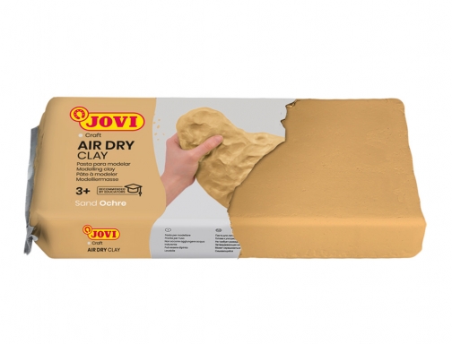 Pasta Jovi para modelar air dry clay 250 gr color ocre 87, imagen 3 mini