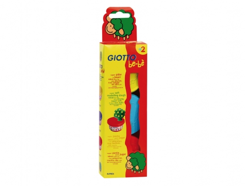 Pasta para modelar Giotto bebe pack 3 colores surtidos dermatologicamente testada F462501, imagen 2 mini