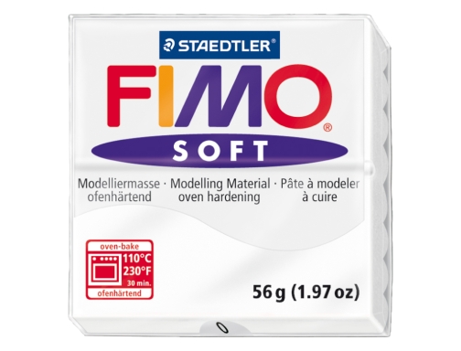 Pasta Staedtler fimo soft 57 gr color blanco 8020-0, imagen 2 mini