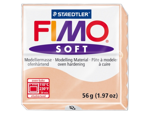 Pasta Staedtler fimo soft 57 gr color carne 8020-43, imagen 2 mini