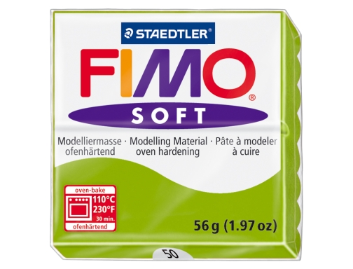 Pasta Staedtler fimo soft 57 gr color verde manzana 8020-50, imagen 2 mini