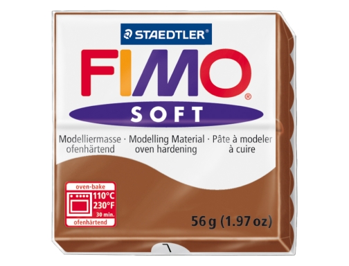 Pasta Staedtler fimo soft 57 gr color caramelo 8020-7, imagen 2 mini