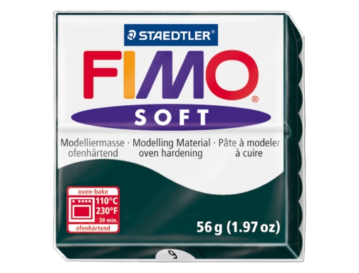 Pasta Staedtler fimo soft 57 gr color negro 8020-9, imagen 2 mini