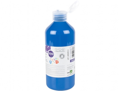 Pintura dedos Liderpapel botella de 500 ml azul 09776, imagen 2 mini