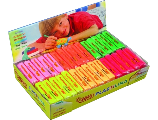 Plastilina Jovi 70F tamao pequeo caja de 30 unidades colores fluorescentes surtidos, imagen 2 mini