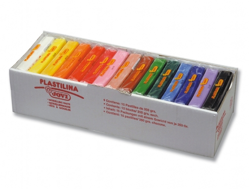 Plastilina Jovi 72 tamao grande caja de 15 unidades colores surtidos 72S, imagen 2 mini