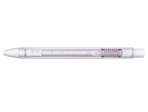 Portagomas Q-connect con clip punta goma blanca redonda color blanco 5x90 mm KF14999, imagen 2 mini