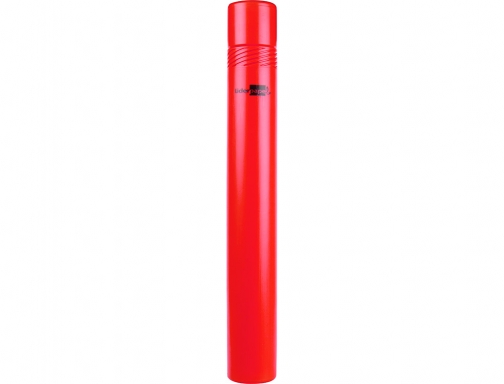 Portaplanos plastico Liderpapel diametro 6 cm extensible hasta 80 rojo 36143, imagen 2 mini