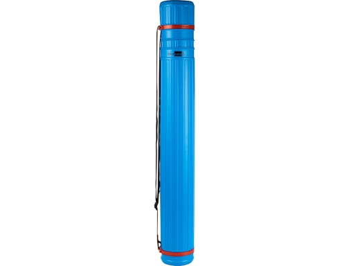 Portaplanos plastico Liderpapel diametro 9 cm extensible hasta 125 cm azul 36138, imagen 2 mini