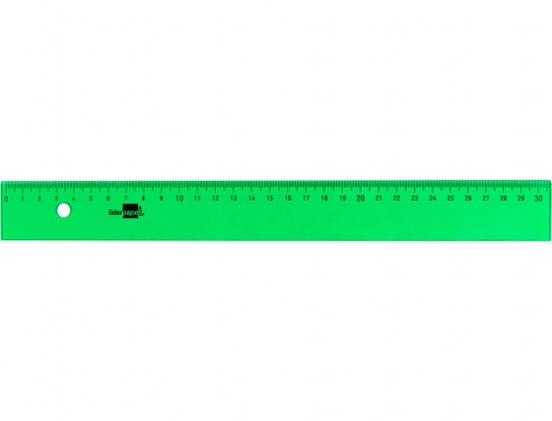 Regla Liderpapel 30 cm acrilico verde 43379, imagen 2 mini