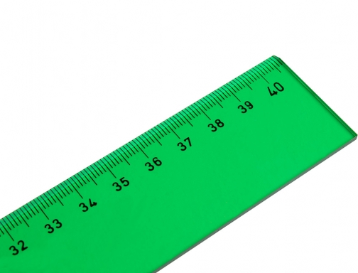Regla Liderpapel 40 cm acrilico verde 43380, imagen 4 mini
