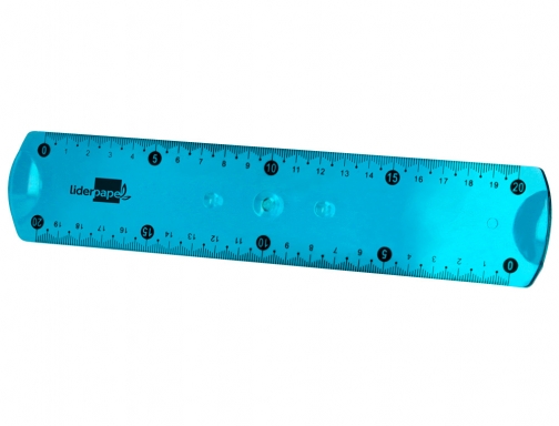 Regla Liderpapel plastico flexible 20 cm colores surtidos 169693, imagen 5 mini