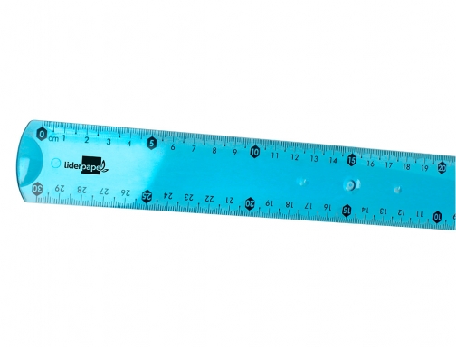 Regla Liderpapel plastico flexible 30 cm colores surtidos 169694, imagen 5 mini