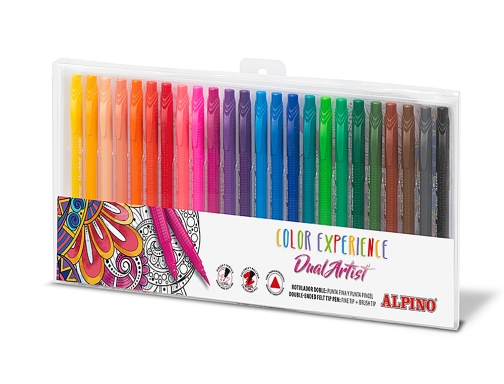 Rotulador Alpino dual artist color experience estuche de 24unidades colores surtidos AR000187, imagen 2 mini