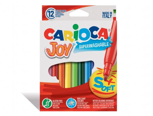 Rotulador Carioca joy caja de 12 colores surtidos 40614, imagen 5 mini