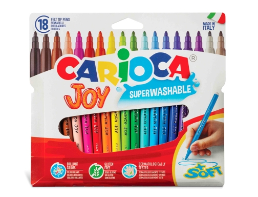 Rotulador Carioca joy caja de 18 colores surtidos 40555, imagen 3 mini