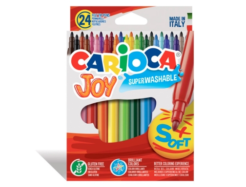 Rotulador Carioca joy caja de 24 colores surtidos 40615, imagen 5 mini