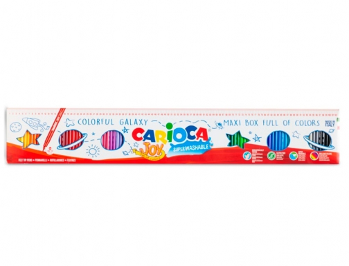 Rotulador Carioca joy metro caja de 96 unidades colores surtidos 41019, imagen 3 mini