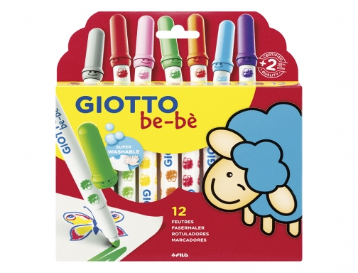 Rotulador Giotto super bebe caja de 12 colores surtidos F46990000, imagen 4 mini