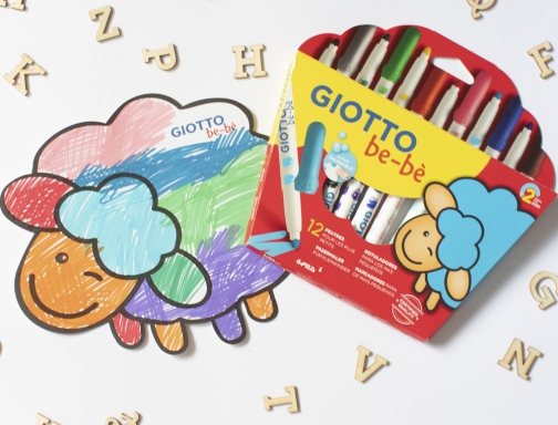 Rotulador Giotto super bebe caja de 12 colores surtidos F46990000, imagen 5 mini