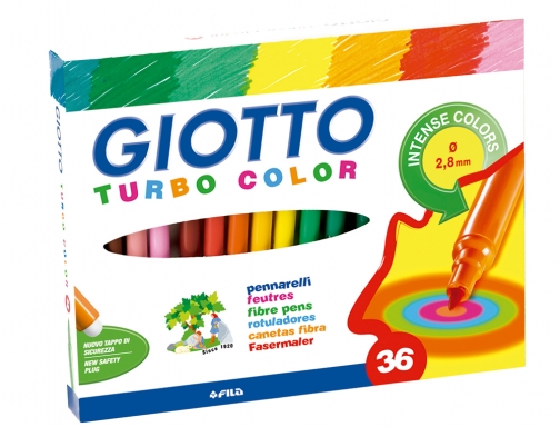 Rotulador Giotto turbo color caja de 36 colores F418000, imagen 2 mini
