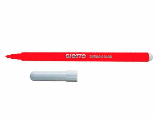 Rotulador Giotto turbo color lavable con punta bloqueada unicolor rojo F485011, imagen 2 mini