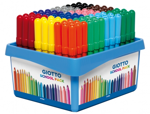 Rotulador Giotto turbo maxi school pack de 108 unidades 12 colores x F524000, imagen 2 mini