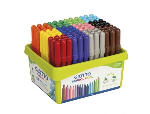 Rotulador Giotto turbo maxi school pack de 108 unidades 12 colores x F524000, imagen 3 mini