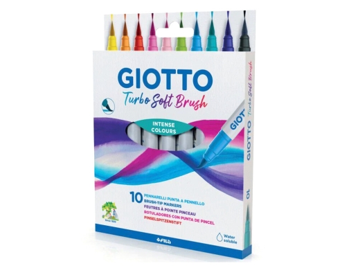 Rotulador Giotto turbo soft brush punta de pincel caja de 10 unidades F426800, imagen 3 mini