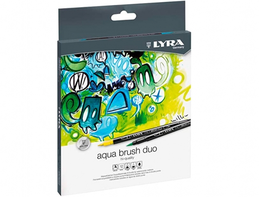 Rotulador Lyra aqua brush duo caja de 12 colores L6521120, imagen 2 mini