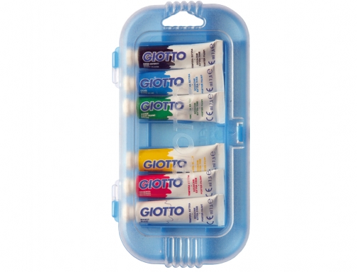 Tempera Giotto 7,5 ml estuche 6 colores surtidos F30360000, imagen 2 mini