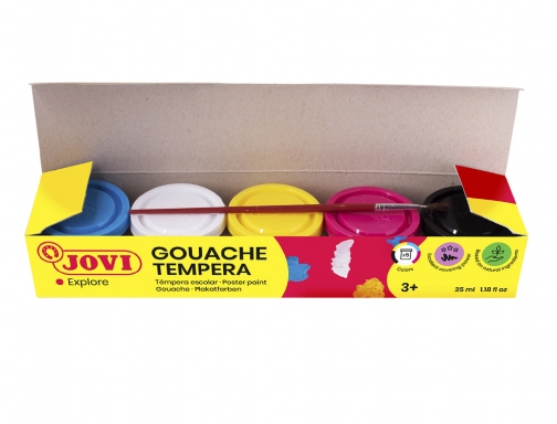 Tempera Jovi 35 ml caja de 5 colores surtidos 505, imagen 4 mini
