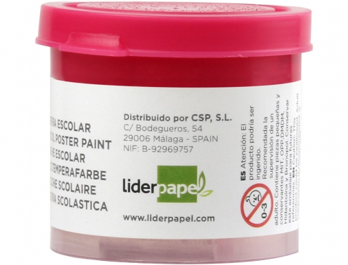 Tempera Liderpapel escolar 40 ml magenta 62932, imagen 2 mini