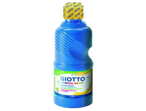 Tempera liquida Giotto escolar lavable 500 ml azul cyan F535315, imagen 2 mini