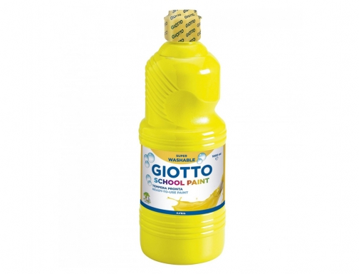 Tempera liquida Giotto escolar lavable 1000 ml amarillo F535502, imagen 2 mini