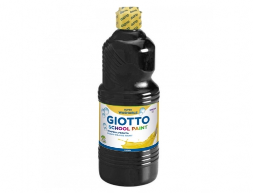 Tempera liquida Giotto escolar lavable 1000 ml negra F535524 , negro, imagen 2 mini