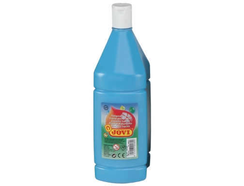 Tempera liquida Jovi escolar 1000 ml azul cyan 51121, imagen 2 mini