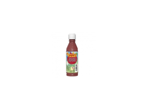 Tempera liquida Jovi escolar 250 ml marron 50212, imagen 2 mini