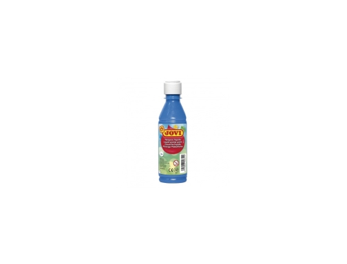 Tempera liquida Jovi escolar 250 ml azul cyan 50221, imagen 2 mini