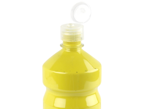 Tempera liquida Liderpapel escolar 1000 ml amarillo limon 59214, imagen 4 mini