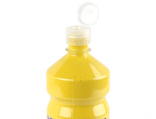 Tempera liquida Liderpapel escolar 1000 ml amarillo 59215, imagen 4 mini