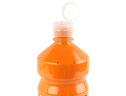 Tempera liquida Liderpapel escolar 1000 ml naranja 59216, imagen 4 mini