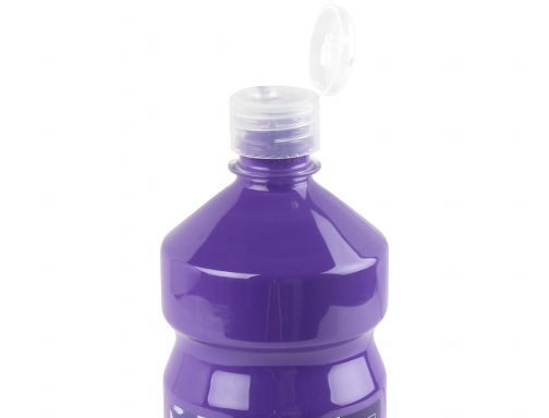 Tempera liquida Liderpapel escolar 1000 ml violeta 59222, imagen 4 mini