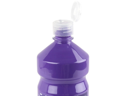 Tempera liquida Liderpapel escolar 1000 ml violeta 59222, imagen 4 mini