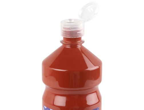 Tempera liquida Liderpapel escolar 1000 ml marron 59229, imagen 4 mini