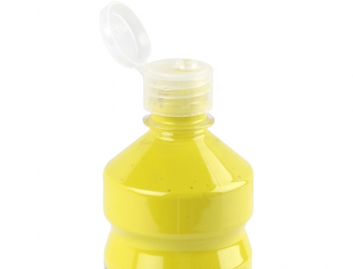 Tempera liquida Liderpapel escolar 500 ml amarillo limon 59194, imagen 4 mini